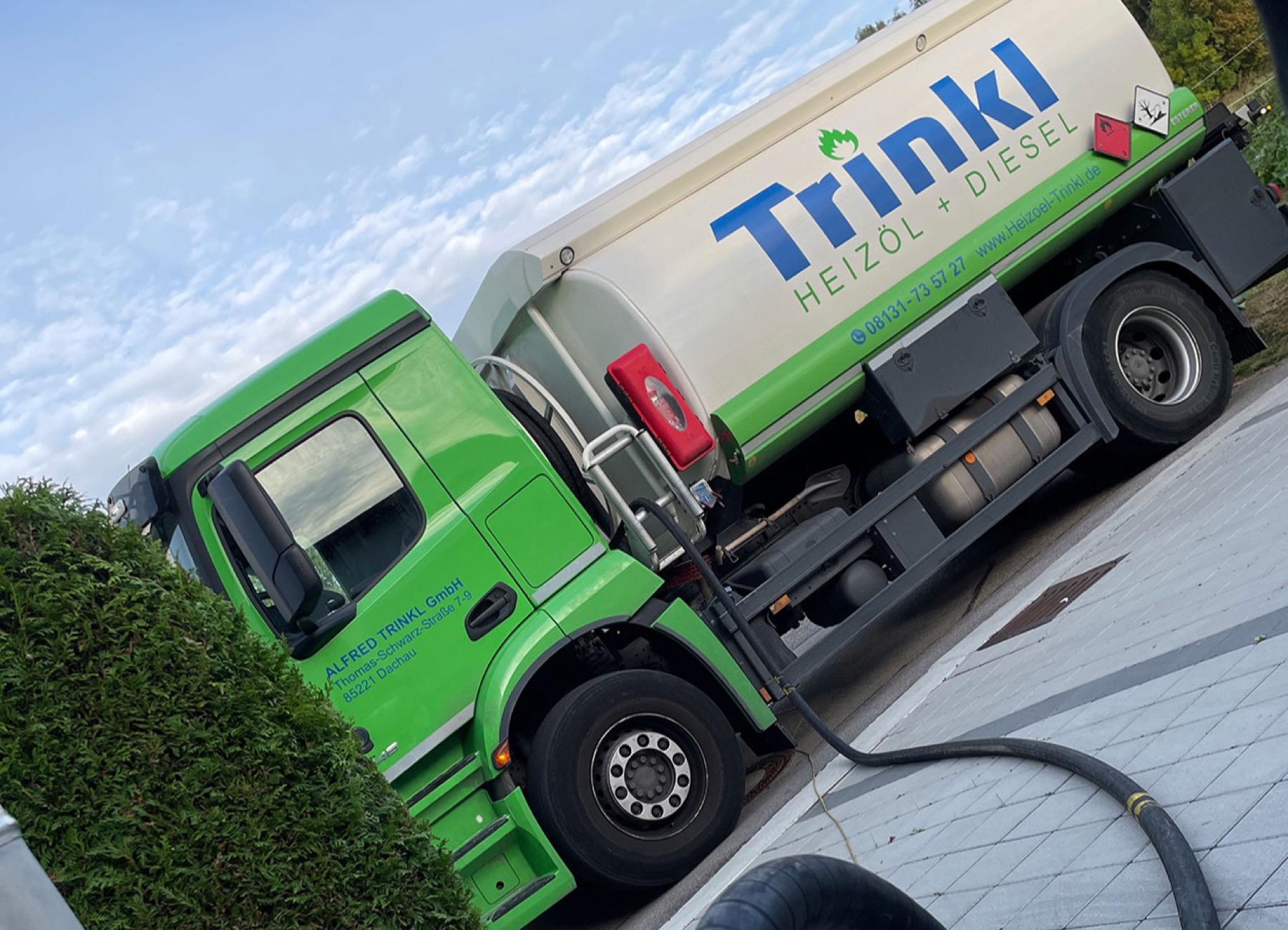 Trinkl Tankwagen bei der Diesel- und Heizöllieferung